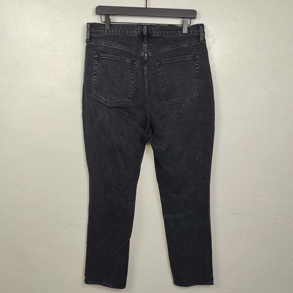 Abercrombie & Fitch 90s Slim Straight Jeans Womens 32 14 Black Curve Love - Picture 8 of 10